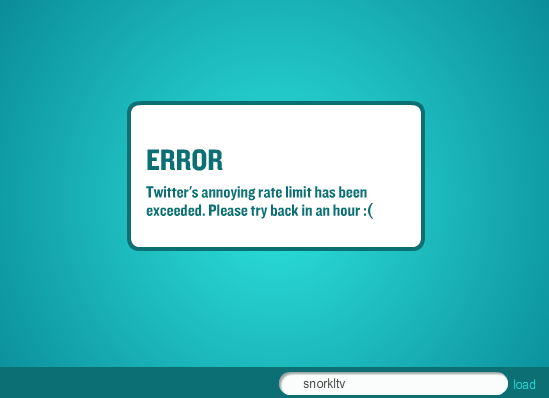 screenshot of error